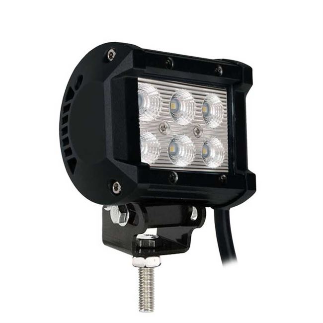 Arbejdslampe dobb række 18W 4" flood