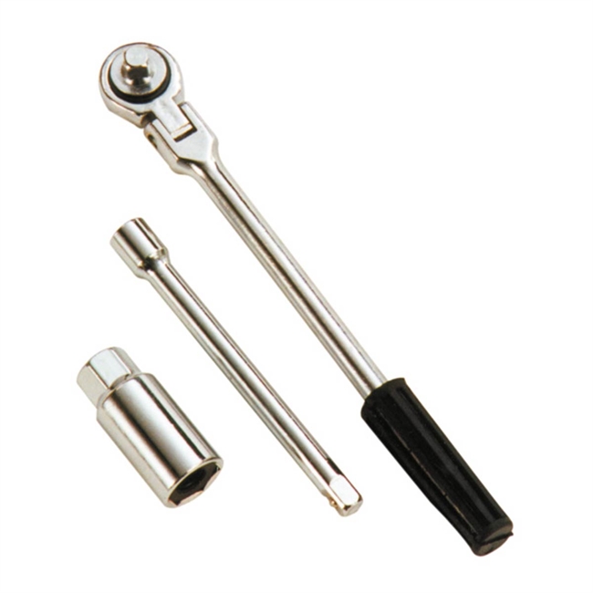 Tændrørsnøgle 21 mm m/ skralle nøgle